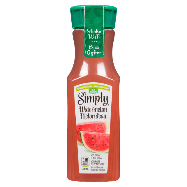 Simply Real Fruit Beverage Watermelon 340 Ml