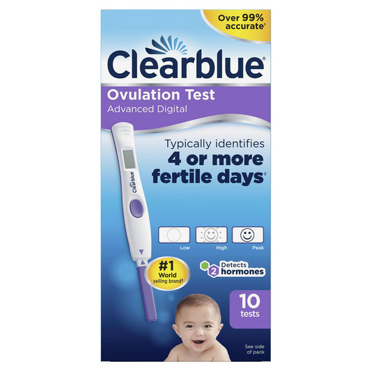Clearblue ® Advanced Digital Ovulation Predictor Kit, Featuring Advanced Ovulation Tests with Digital Results