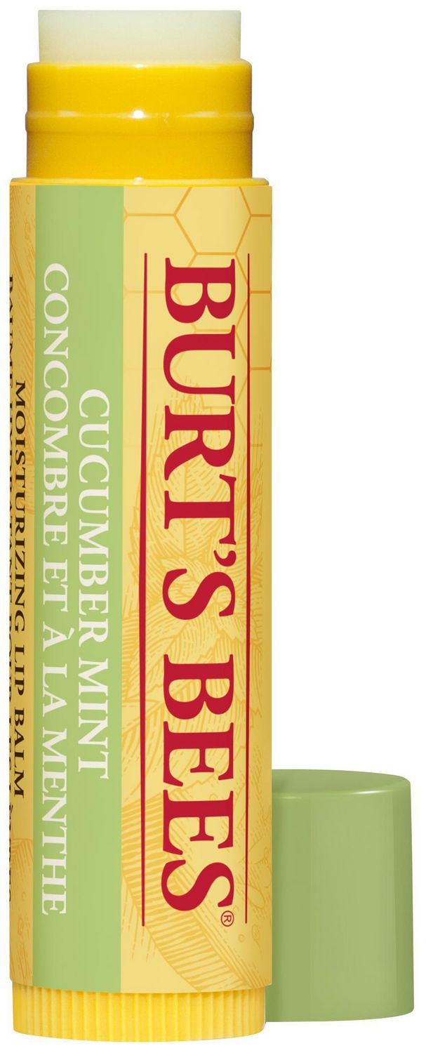 Burt's Bees 100% Natural Moisturizing Lip Balm, Cucumber Mint - 1 Tube
