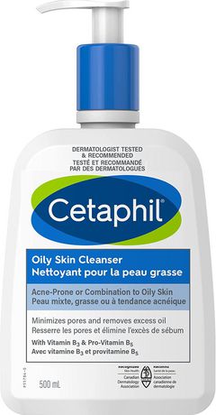 Cetaphil Oily Skin Cleanser | Gentle Foaming Daily Facial Cleanser | Ideal Face Wash for Sensitive, Combination to Oily Skin | 500ml