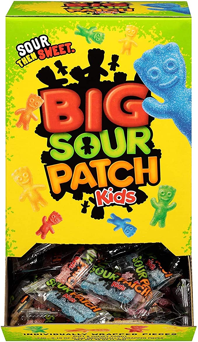 Sour Patch Kids Candy (Original, 46 Ounce Box, 240-Count, Individually Wrapped) Box
