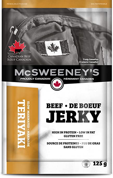McSweeney's Slow Marinated Teriyaki Beef Jerky, 125 Grams