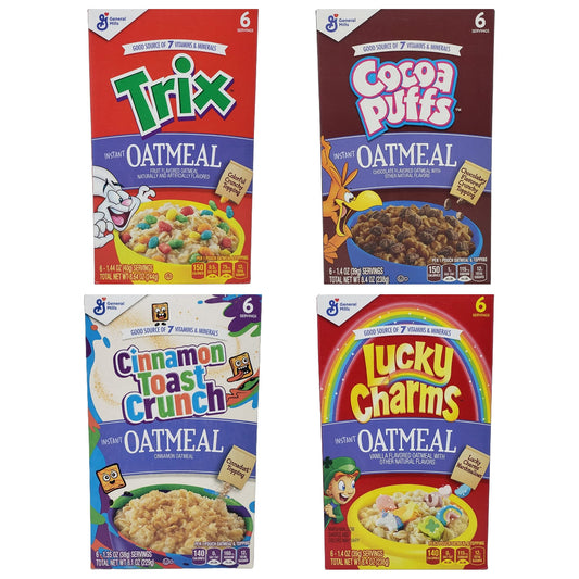 General Mills Cereal Instant Oatmeal - 6 Servings Per Box