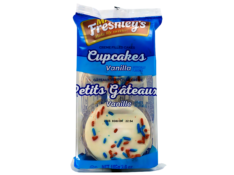 Mrs. Freshley'sÂ® Vanilla Cupcakes Creme Filled Cakes -102 g